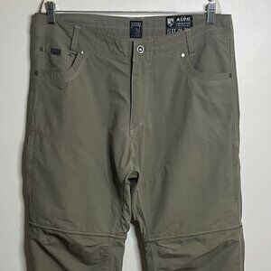 Kuhl Liberator Convertible Stealth Pants Mens Brown Hiking Size 38 x 32
